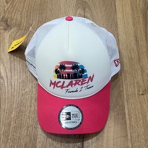 New Era McLaren F1 Miami Pink and White Cap